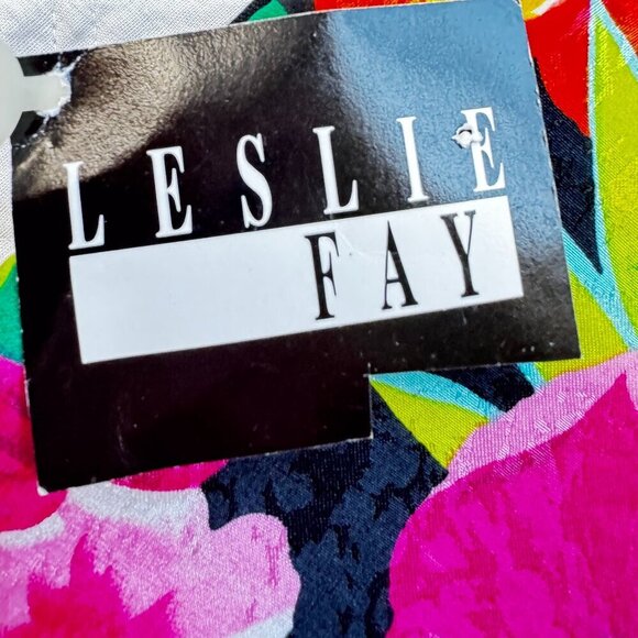 Vintage NEW WITH TAGS Leslie Fay Cosmetic Travel Bag Set Tropical Floral Multi - Picture 9 of 11